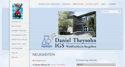 Desktop Screenshot of igs-waldfischbach-burgalben.de
