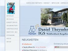 Tablet Screenshot of igs-waldfischbach-burgalben.de